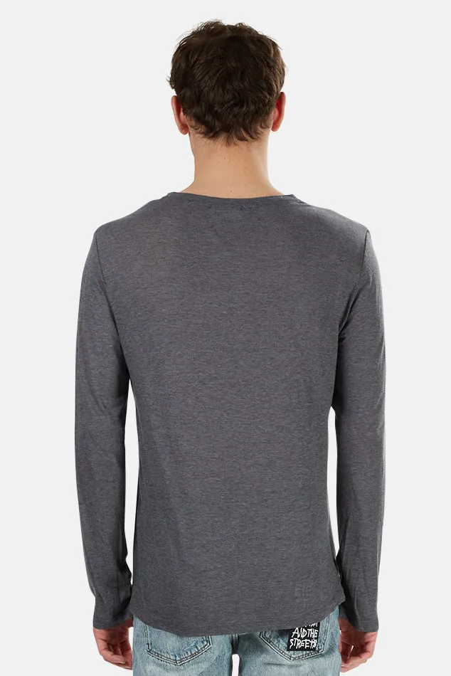 66 Long Sleeve Tee Charcoal