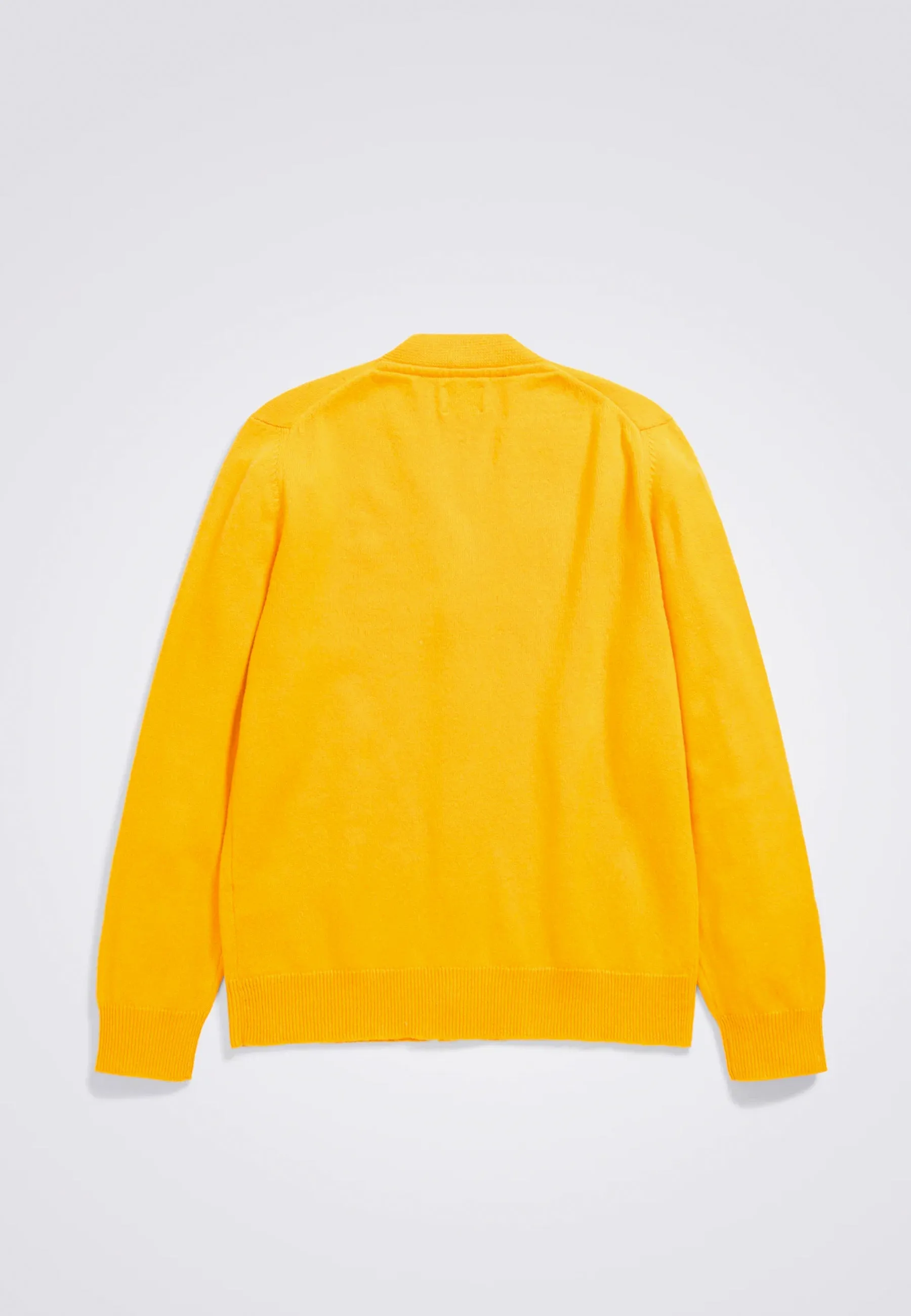 Adam Lambswool Cardigan - Industrial Yellow