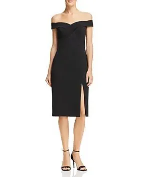 Aidan by Aidan Mattox Off Shoulder Short Cocktail Dress