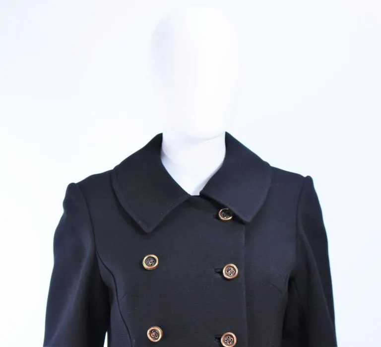 ALTON LEWIS Double Breasted Full Length Tailored Coat Size 4-6