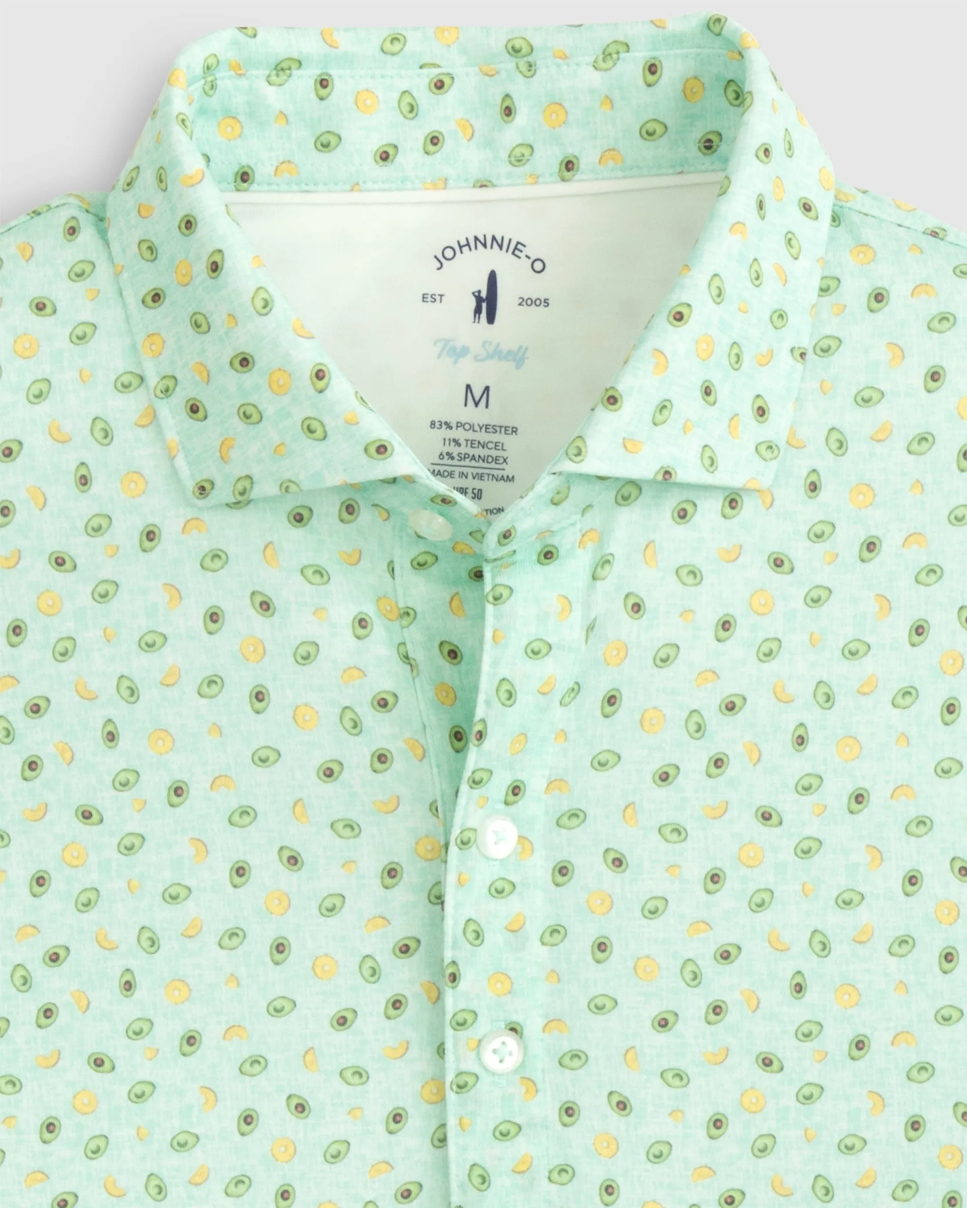 Avo Printed Top Shelf Performance Polo