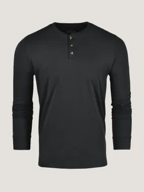 Black Long Sleeve Henley