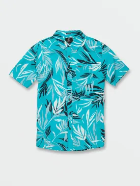 Bleeding Leaf Short Sleeve Shirt - Electric Blue