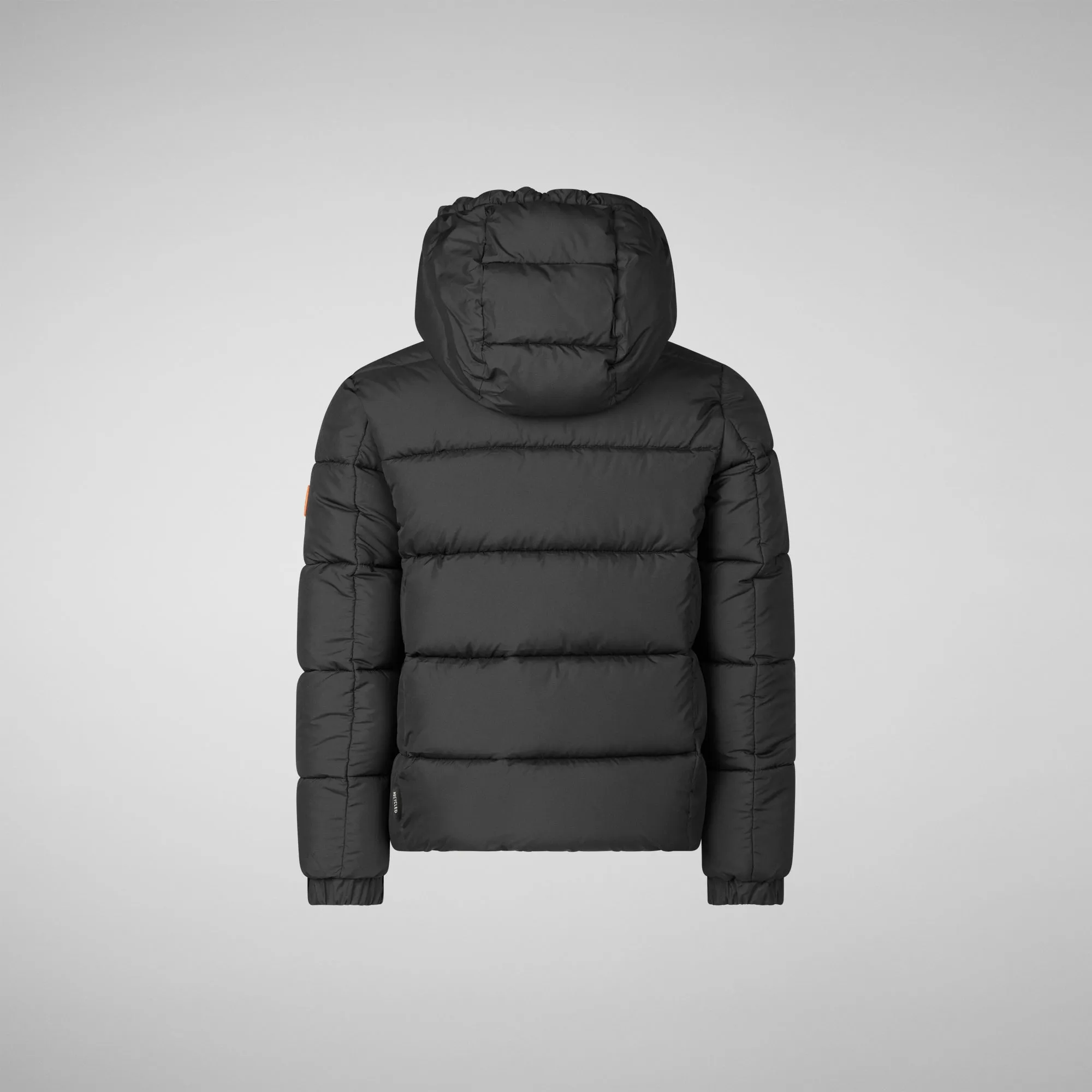 Boys' animal free puffer jacket Foster in black