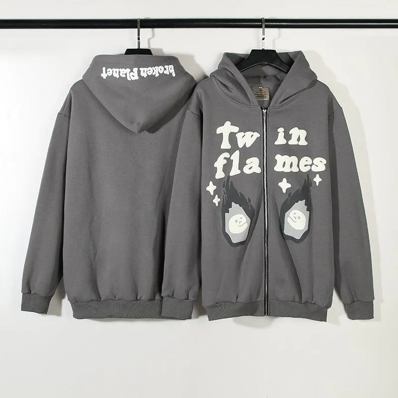 Broken Planet 'Twin Flames' ZIP UP