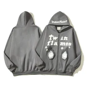 Broken Planet 'Twin Flames' ZIP UP