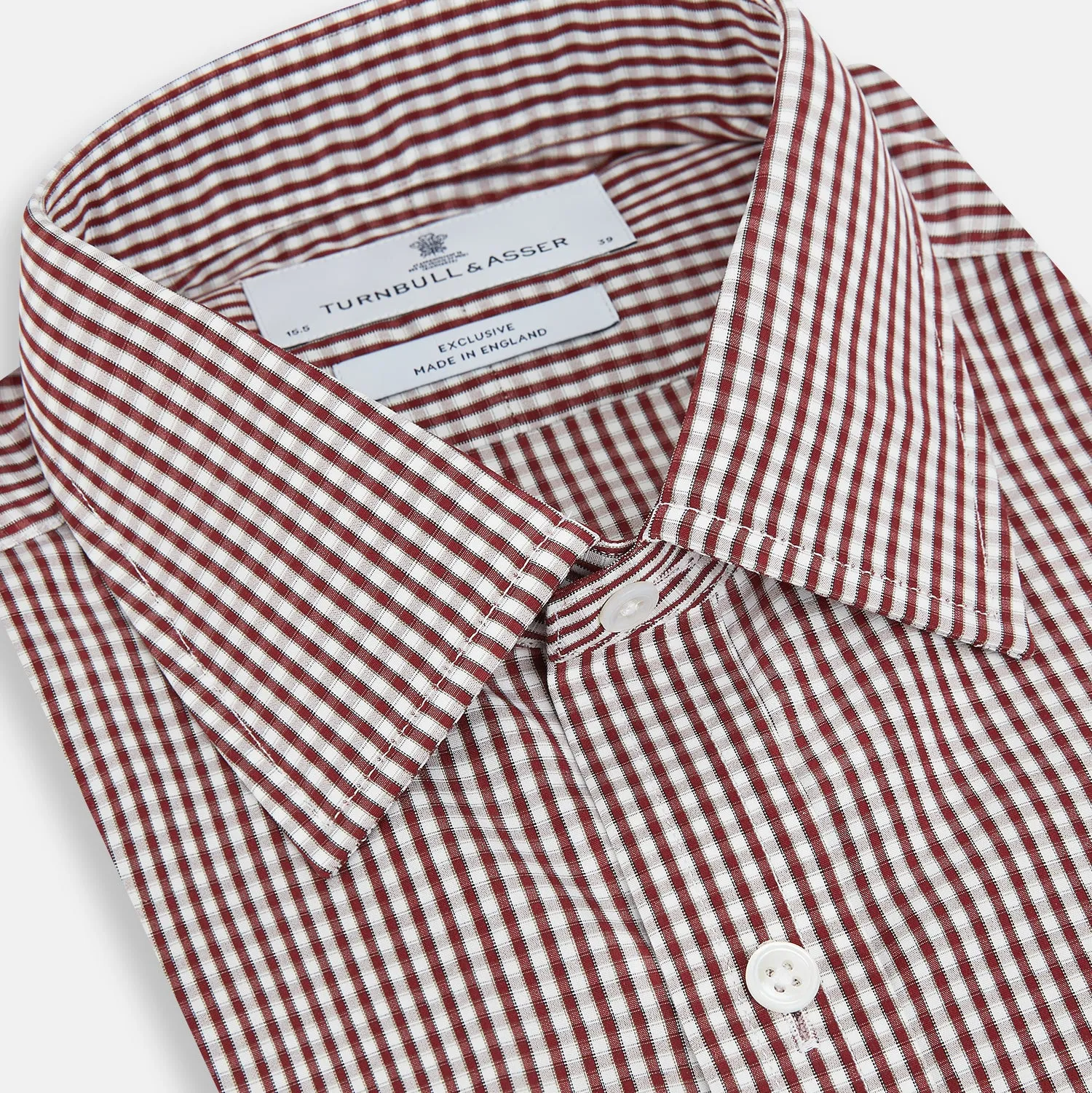 Burgundy Micro Check Winston Shirt