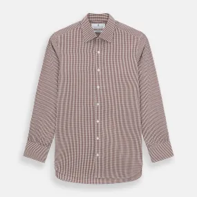 Burgundy Micro Check Winston Shirt