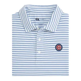 Chicago Cubs Wedge Stripe Performance Polo