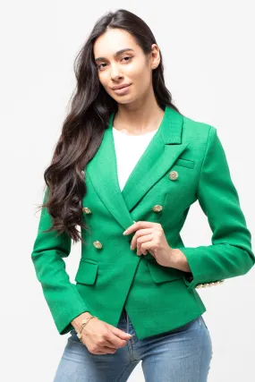 CLASSIC GOLD BUTTON BLAZER GREEN