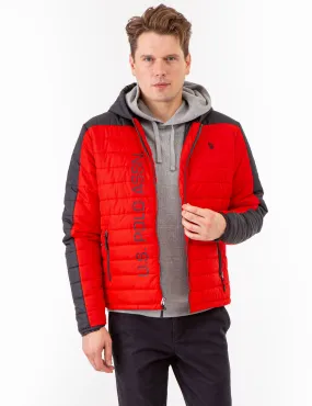 COLORBLOCK QUILTED PUFFER JACKET