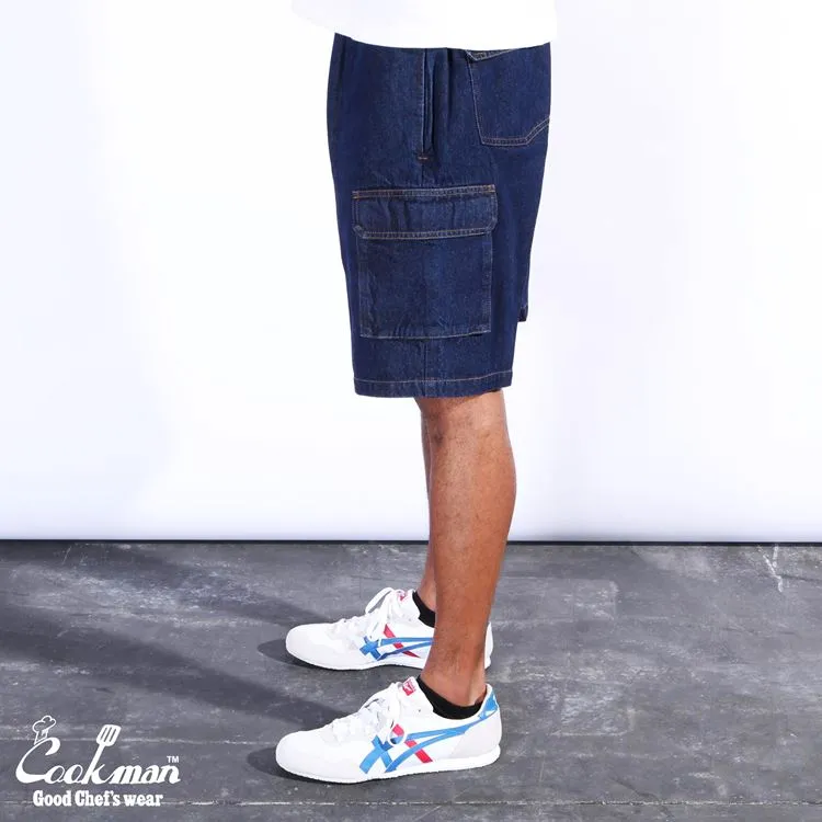 Cookman Chef Short Pants Cargo - Denim : Navy