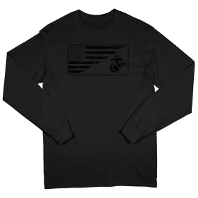 Covert Split Flag & EGA Marines Long Sleeve Tee