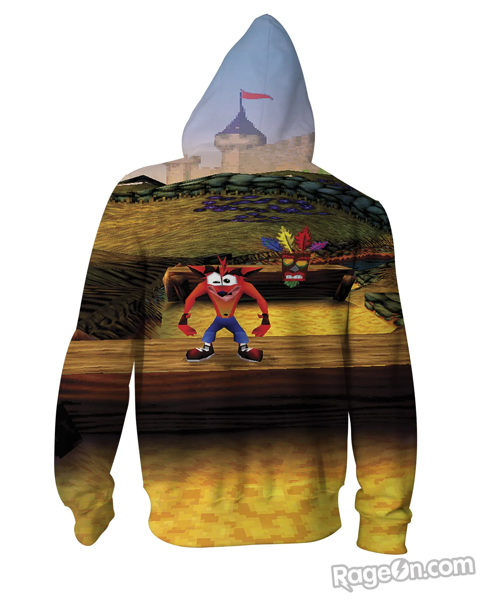 Crash Bandicoot Zip-Up Hoodie