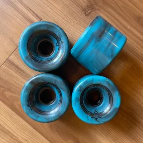 DUSTERS - 71mm/83a Blue Marble Longboard Wheels