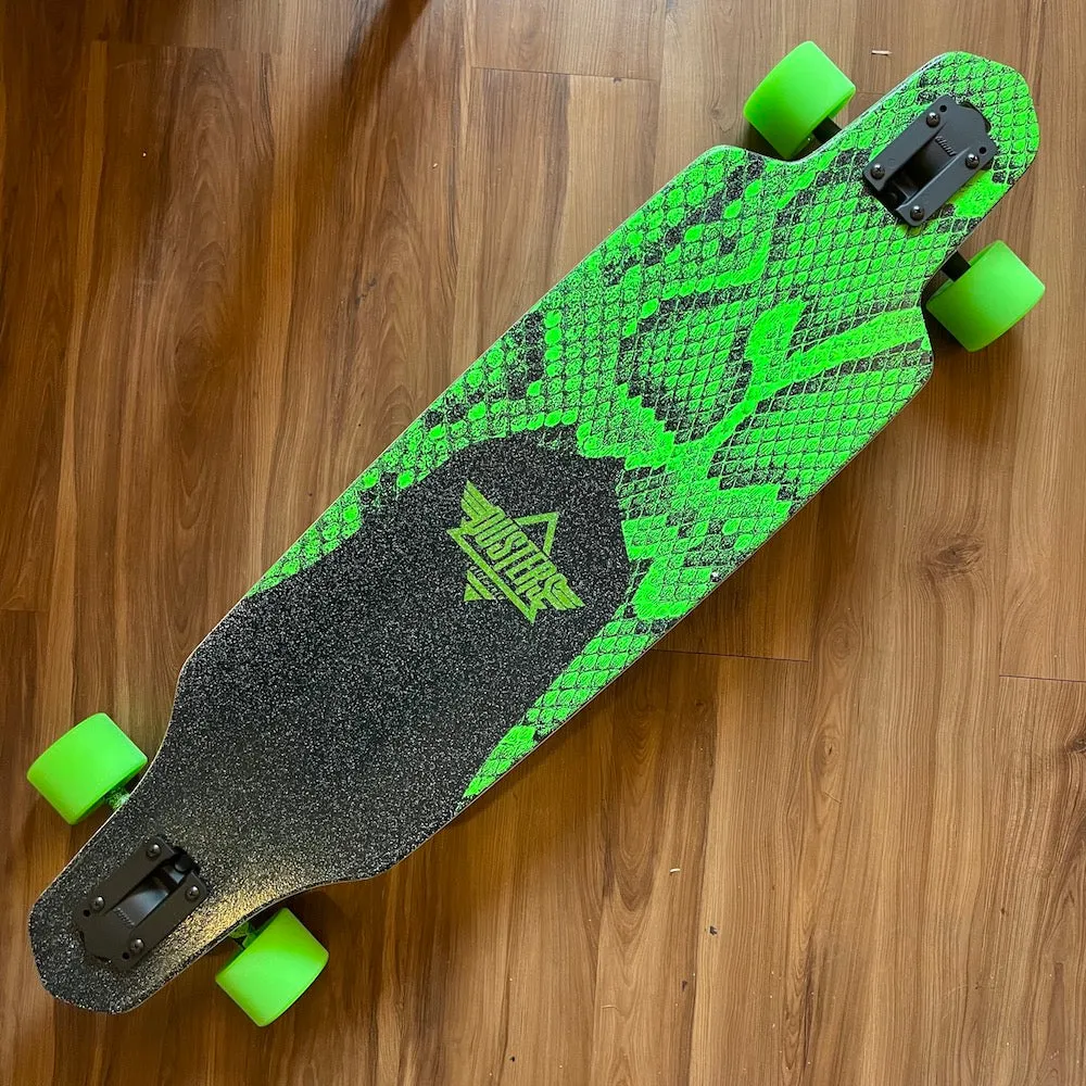 DUSTERS - Channel Snakeskin Green 38" Complete Longboards