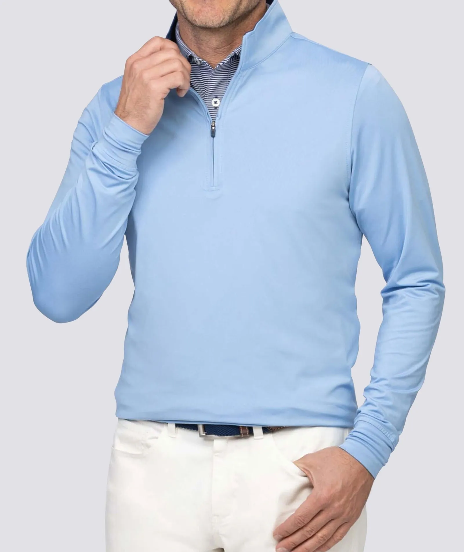 Eli Solid Performance Quarter-Zip Pullover