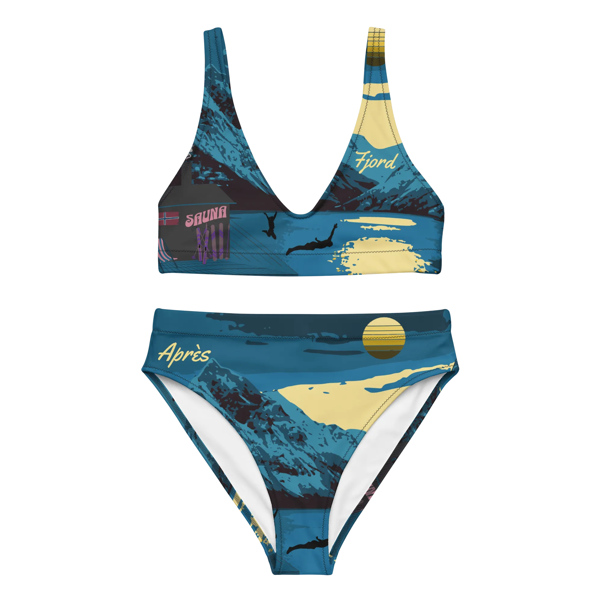 Fjord Après Recycled high-waisted bikini