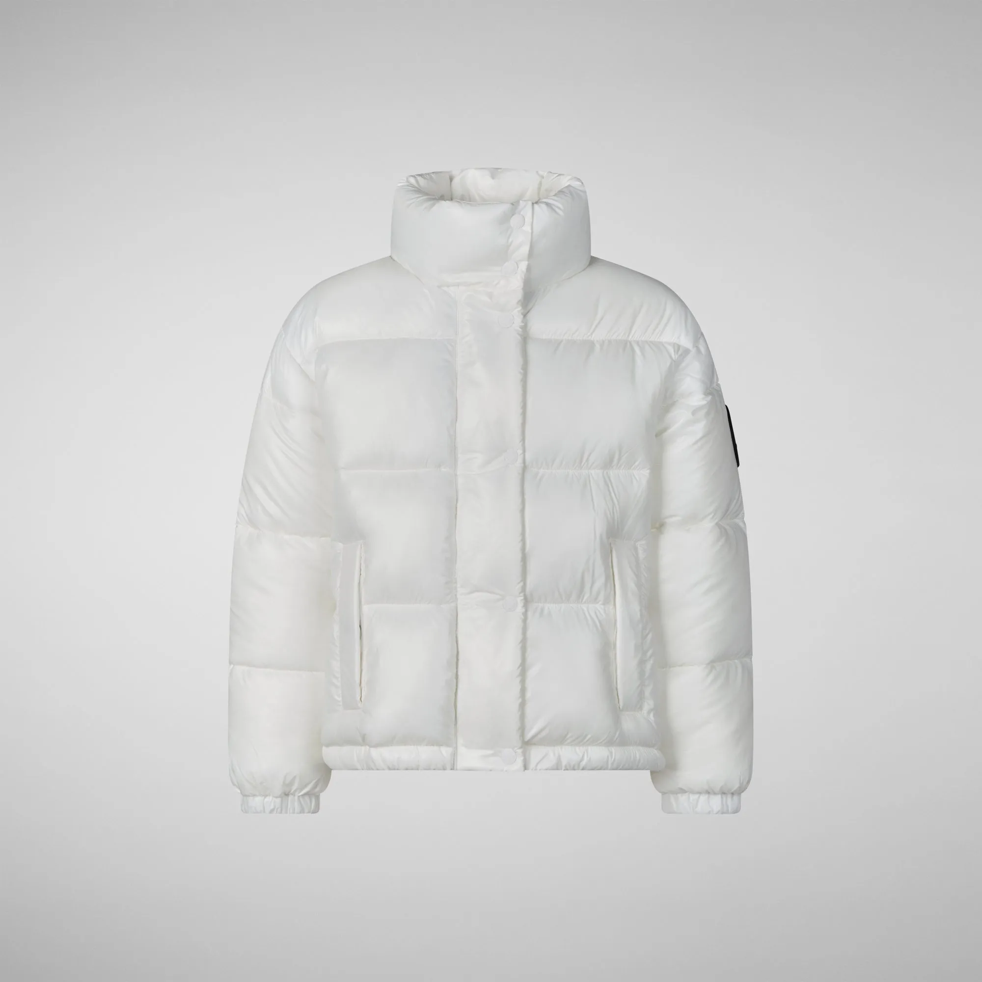 Girls' animal free puffer jacket jacket Cini in off white