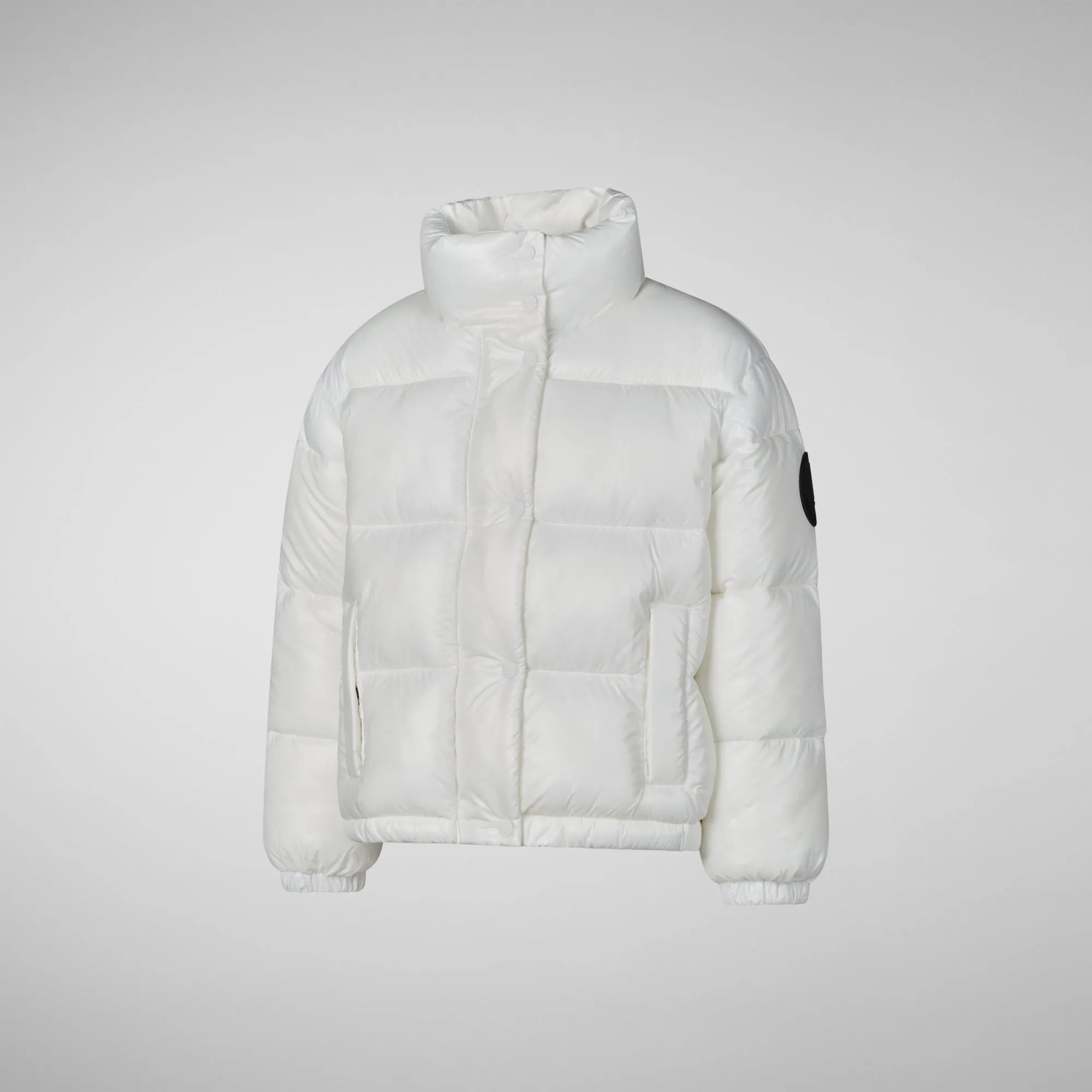 Girls' animal free puffer jacket jacket Cini in off white