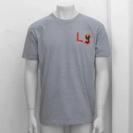 Grey Los York Print T Shirt Top