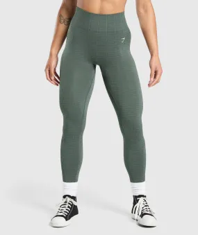 Slate Teal/Cargo Teal Gymshark Adapt Monogram Seamless Leggings - Stylish and Comfortable Womens Athletic Wear