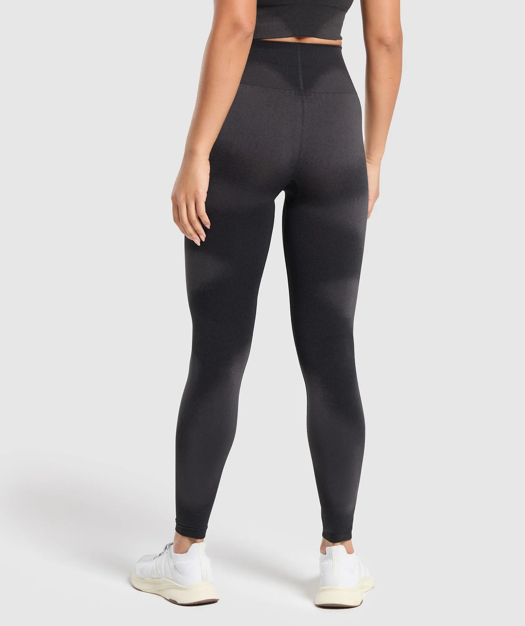 Black/Asphalt Grey Gymshark Blur Seamless High-Performance Leggings