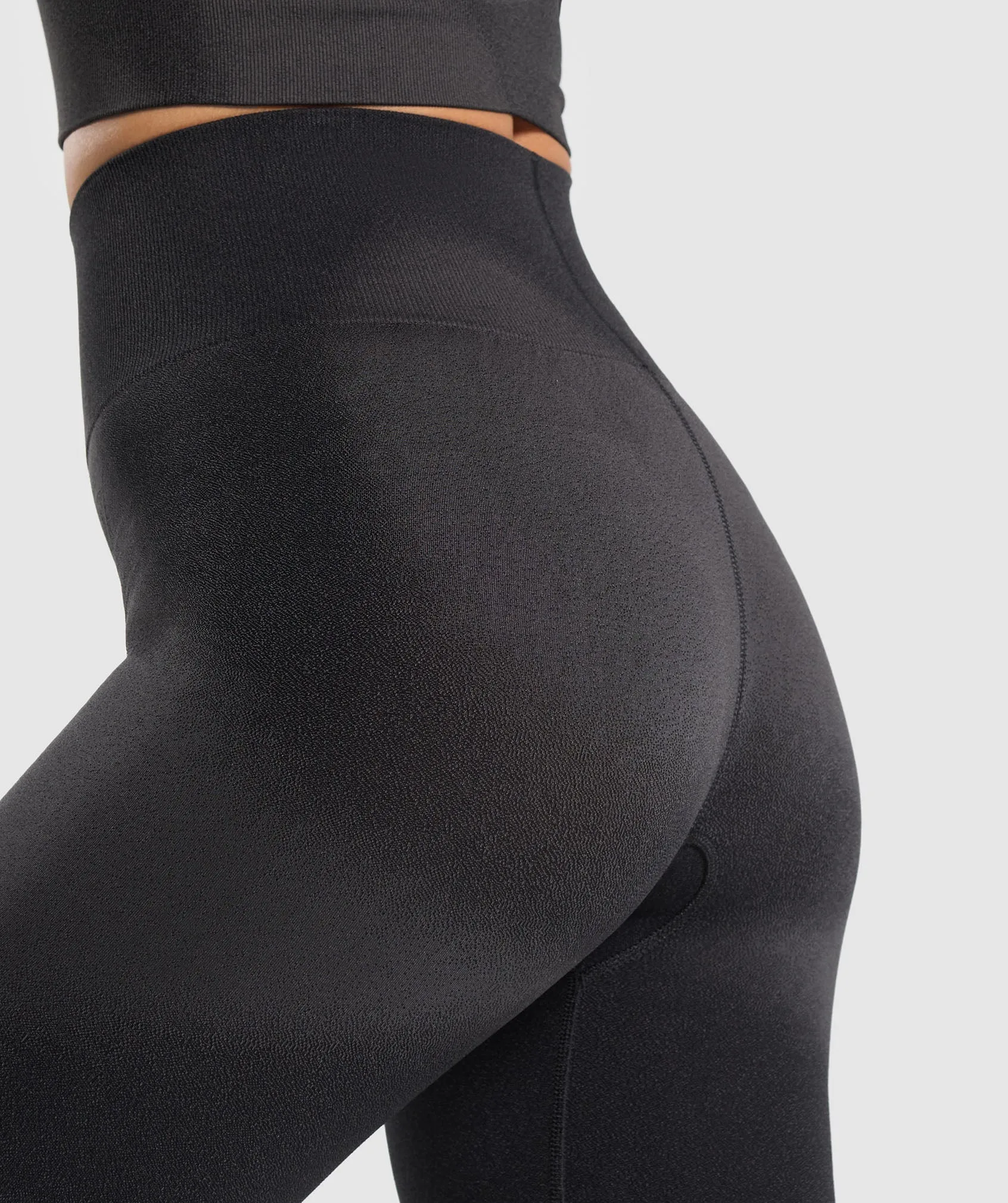 Black/Asphalt Grey Gymshark Blur Seamless High-Performance Leggings