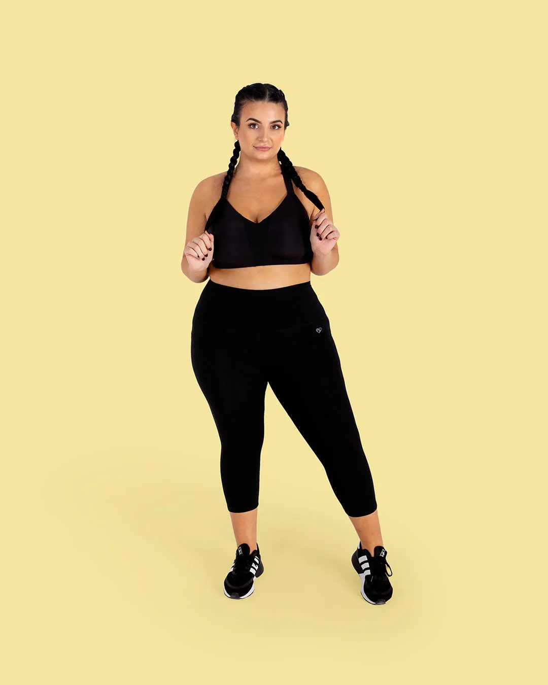 HERO Super Hold Cropped Leggings Black