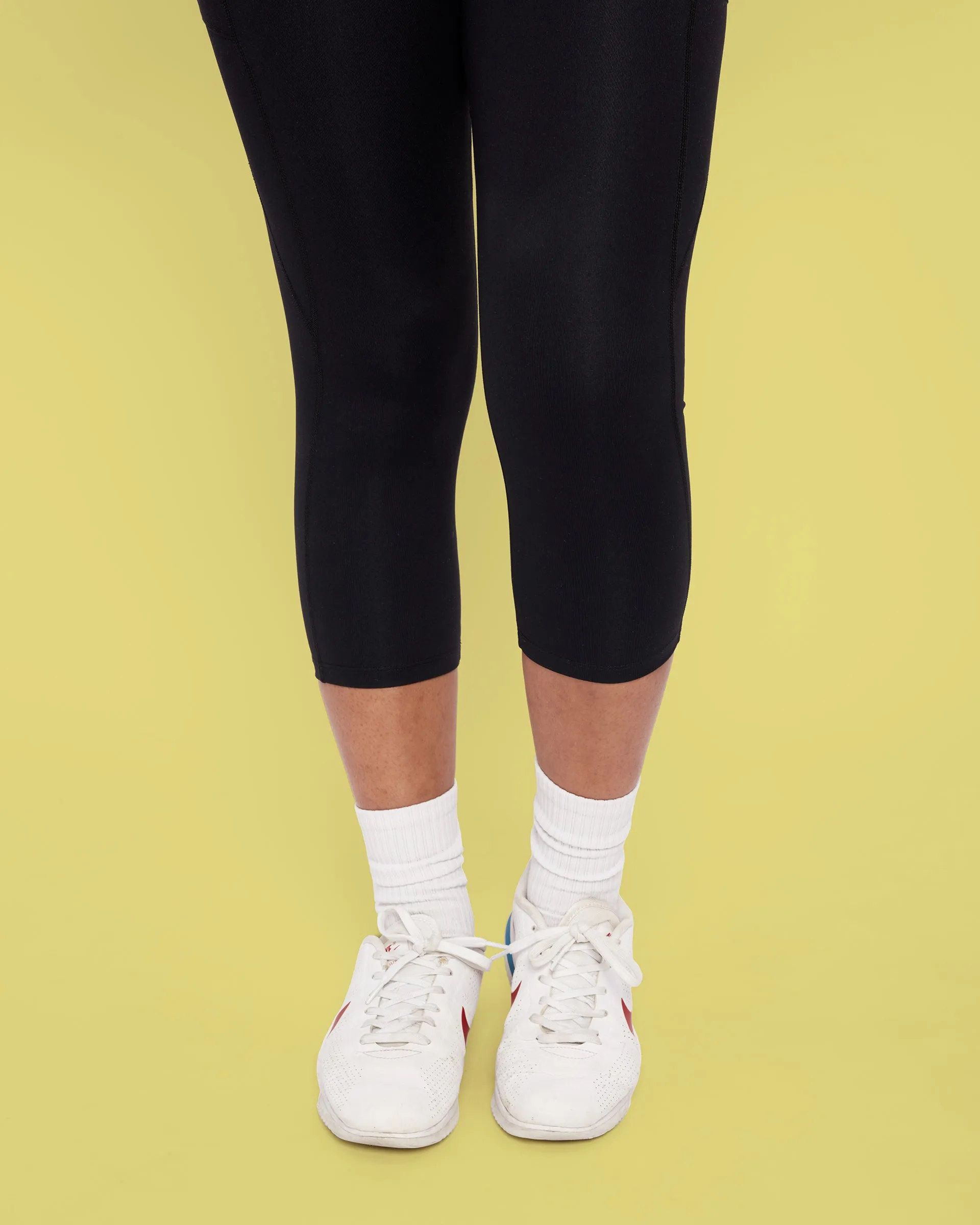 HERO Super Hold Cropped Leggings Black