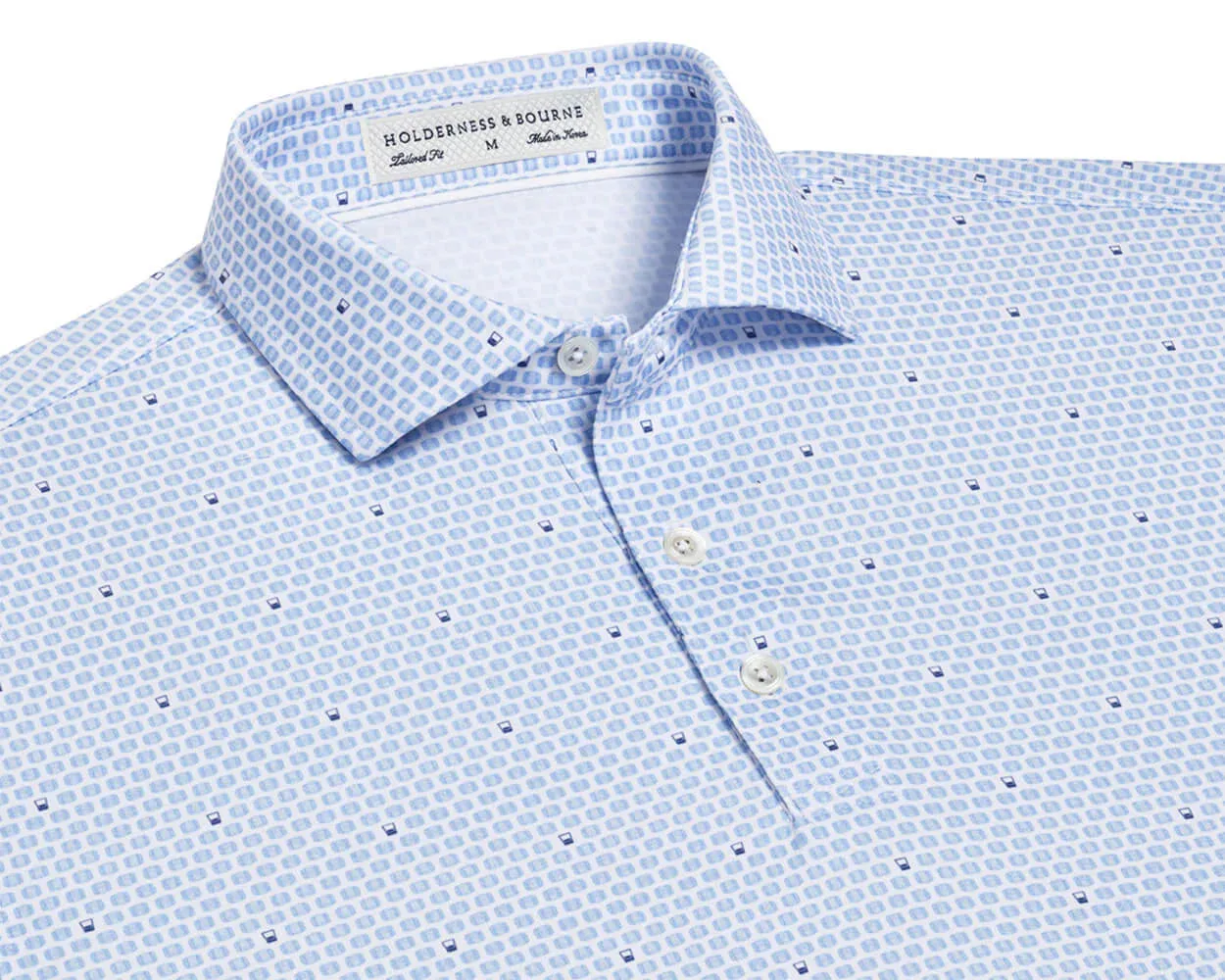 Holderness & Bourne The Elgin Shirt: Skye/Aberdeen Blue/White