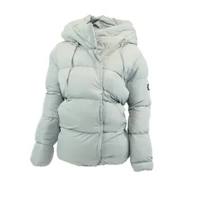 Jessica Simpson Womens Quilted Winter Puffer Jacket Ice Grey XL