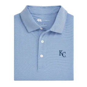 Kansas City Royals Hairline Stripe Performance Polo