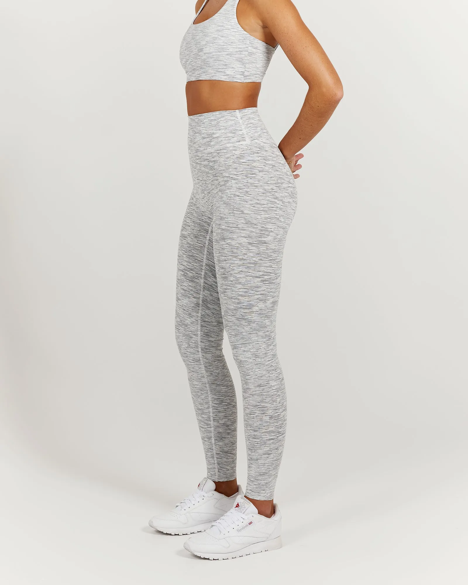 LUXE LEGGINGS 28" - ARCTIC GREY