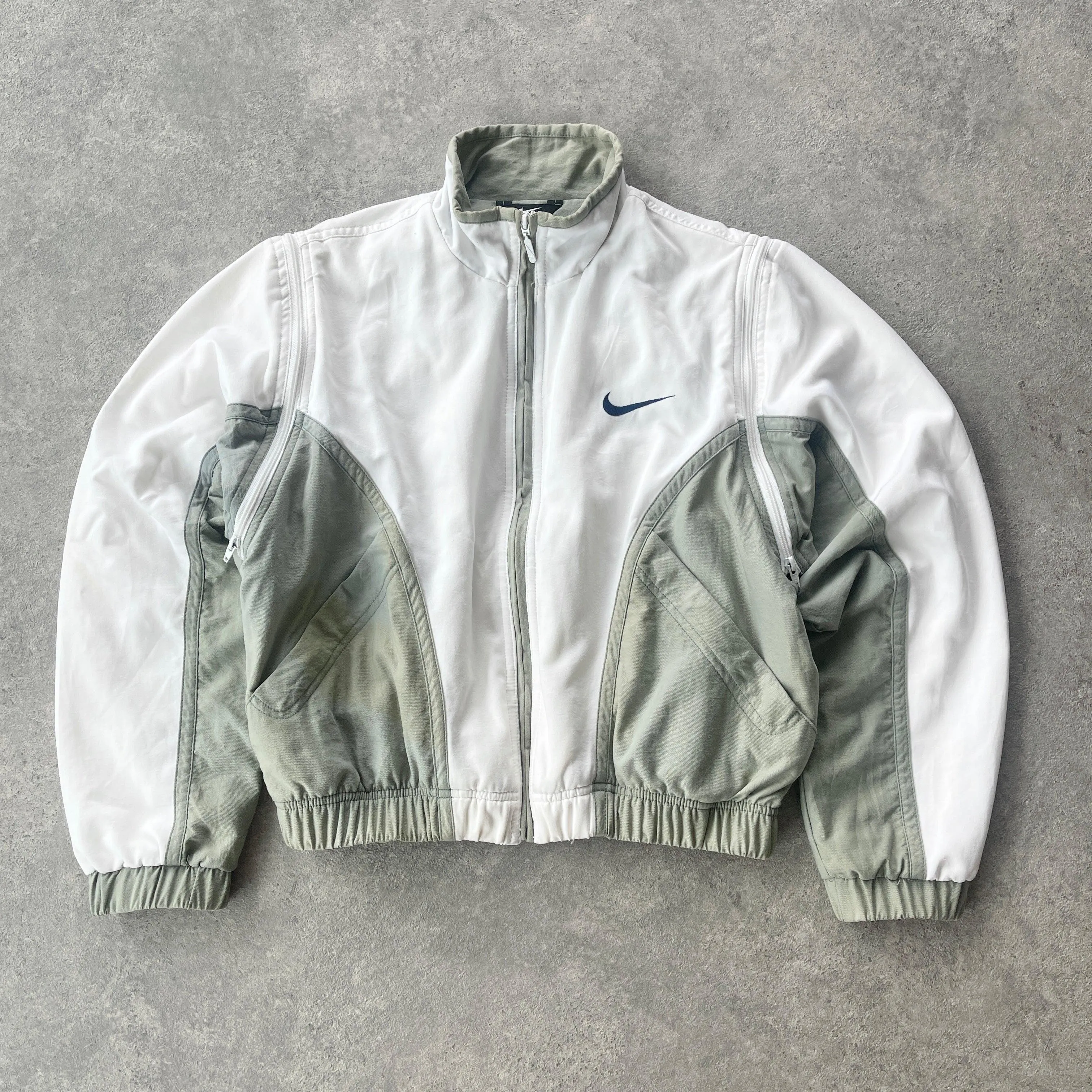 Nike RARE 1990s convertible colour block track jacket (S)