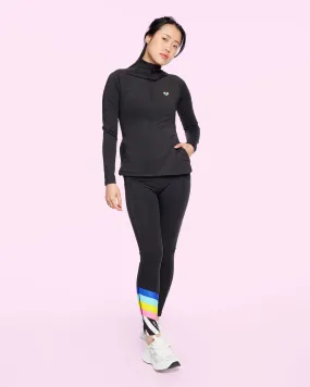 Peachylean Structured Full-Zip Top Black