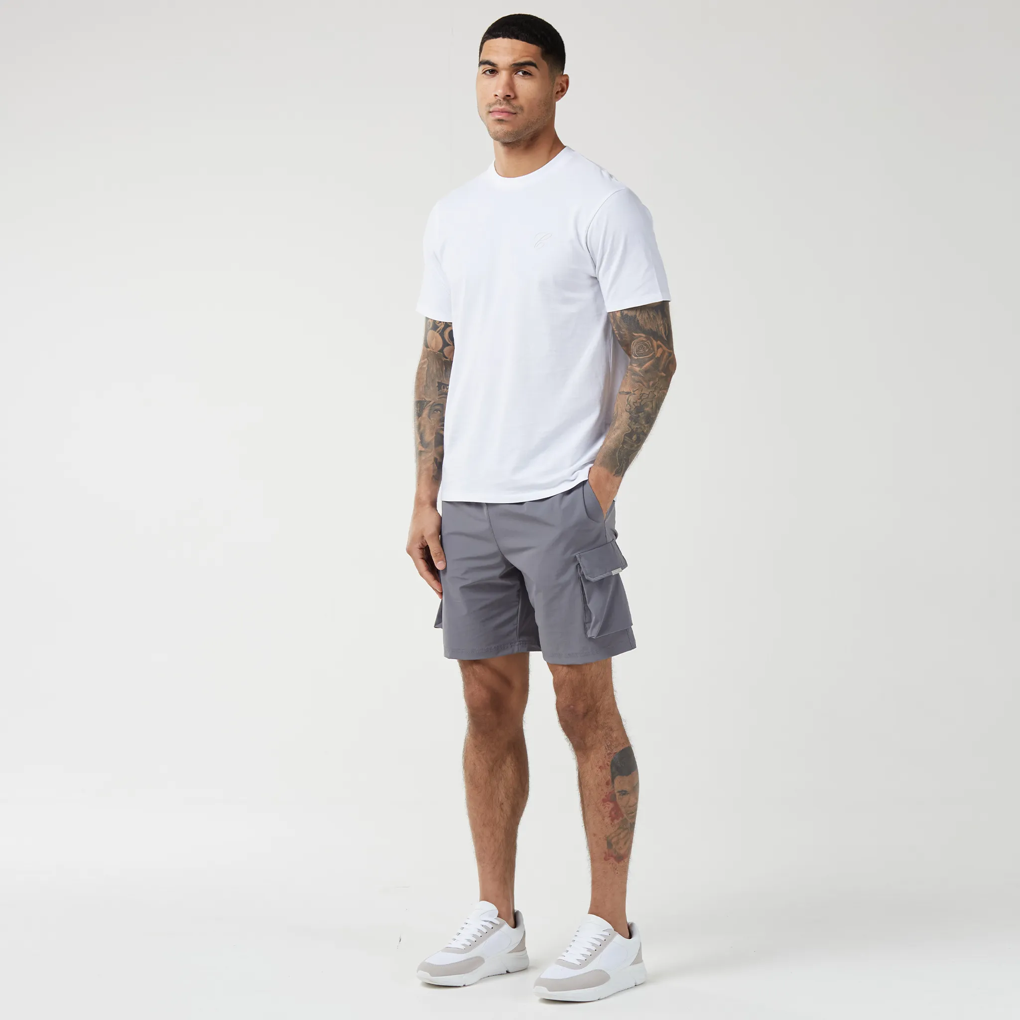 Premium Tech Cargo Short | Charcoal