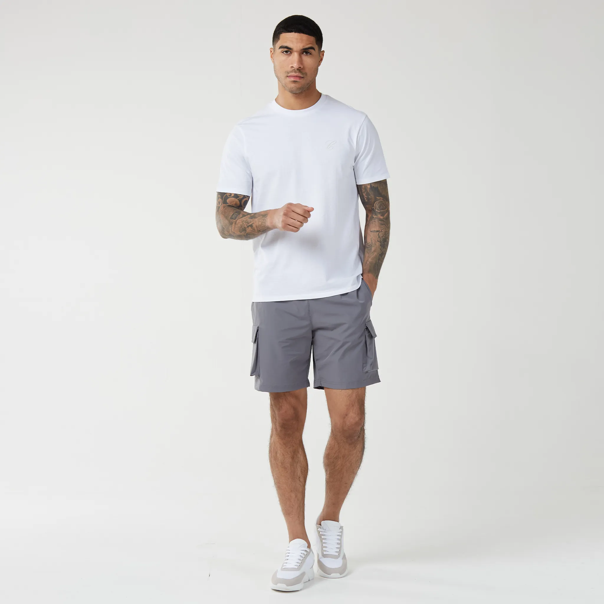 Premium Tech Cargo Short | Charcoal