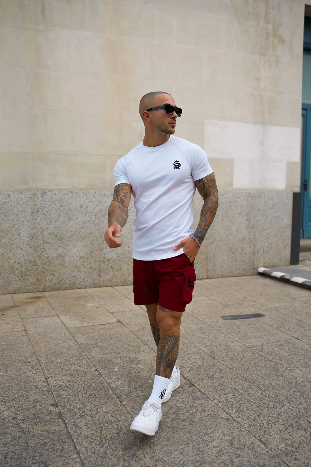 Raptor Cargo Shorts - Burgundy