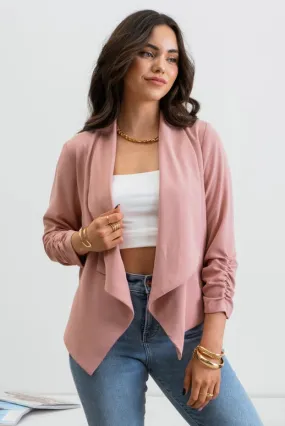 Samantha Rouched Sleeve Blazer