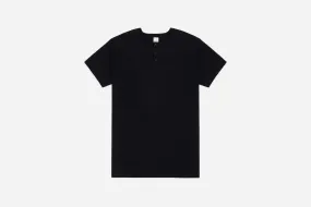 Short Sleeve Henley ~ Black