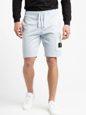 Sky Blue Cotton Shorts