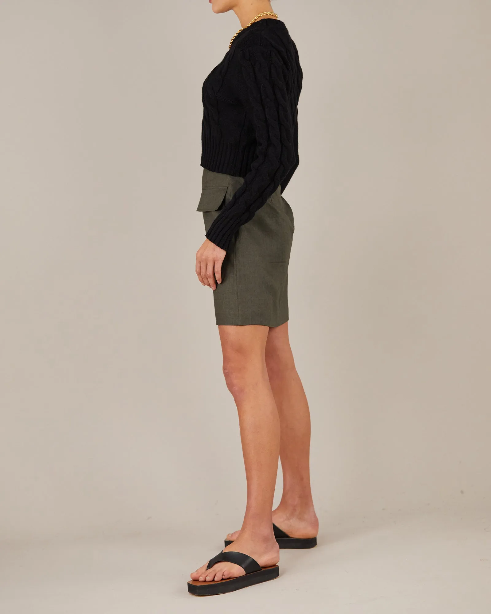 Stockton Mini Skirt - Moss