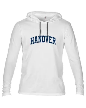 T-Shirt - Lightweight Hooded - Long-Sleeve - White - Adult