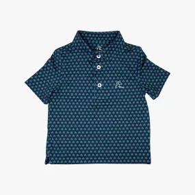 The Lil' Four Leaf | Performance Polo | The Four Leaf - Admiral Navy/Clover Green