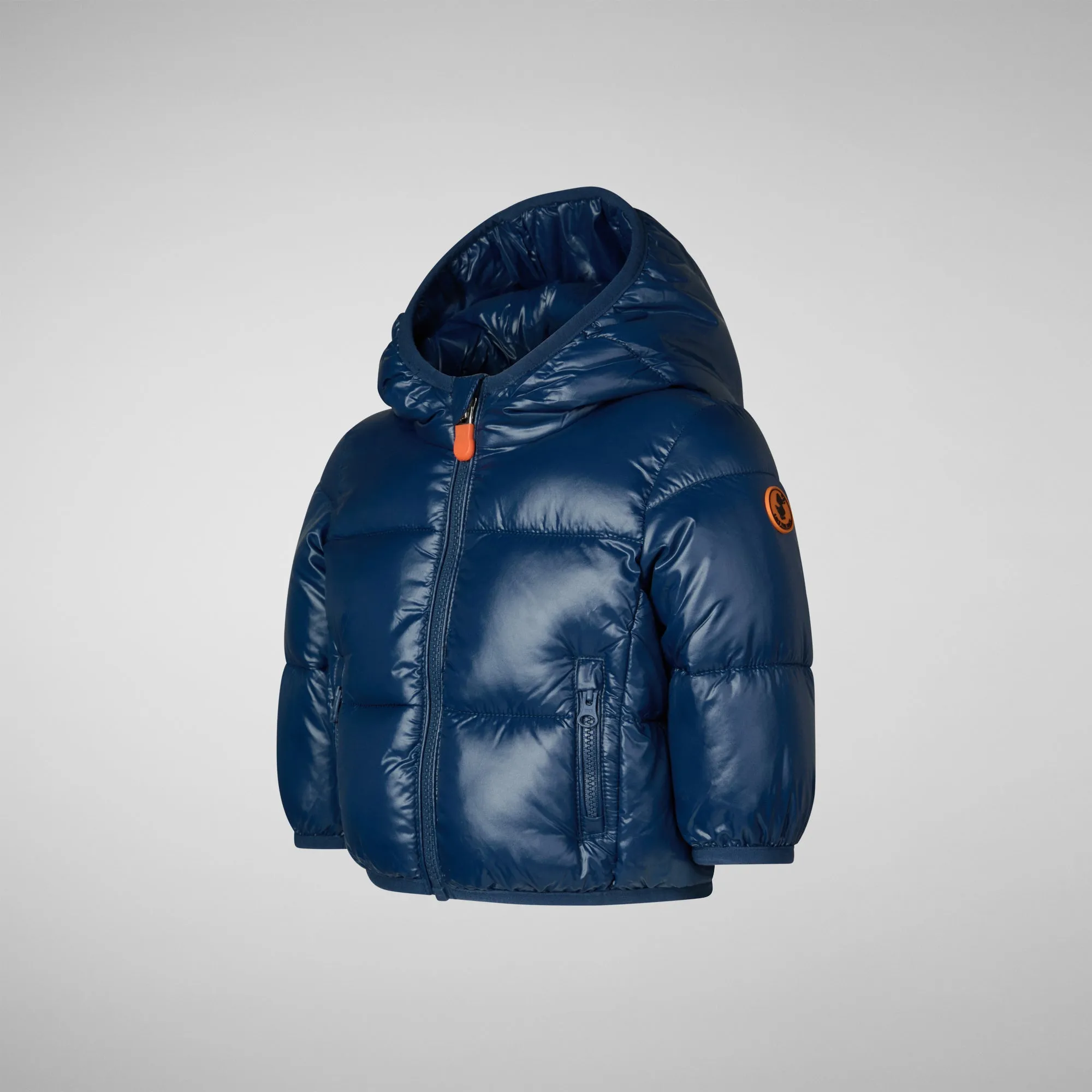 Unisex kids' animal free puffer jacket Jody in ink blue