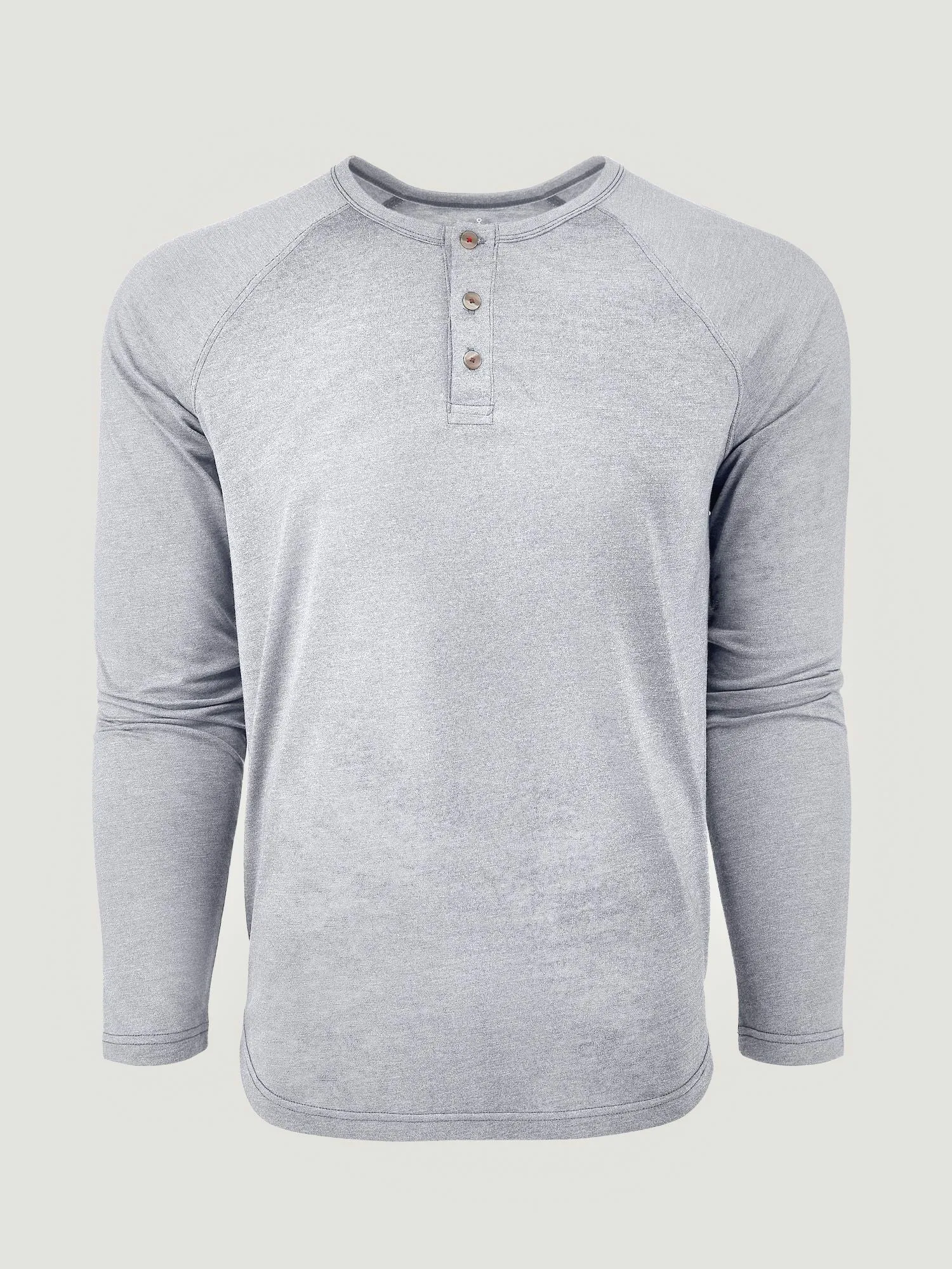 Vintage White Slim Fit Long Sleeve Henley