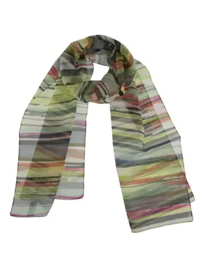 Women's Broken Stripes Print Lightweight Scarf