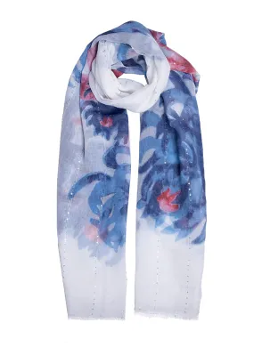 Women's Chrysanthemum Print Lightweight Scarf