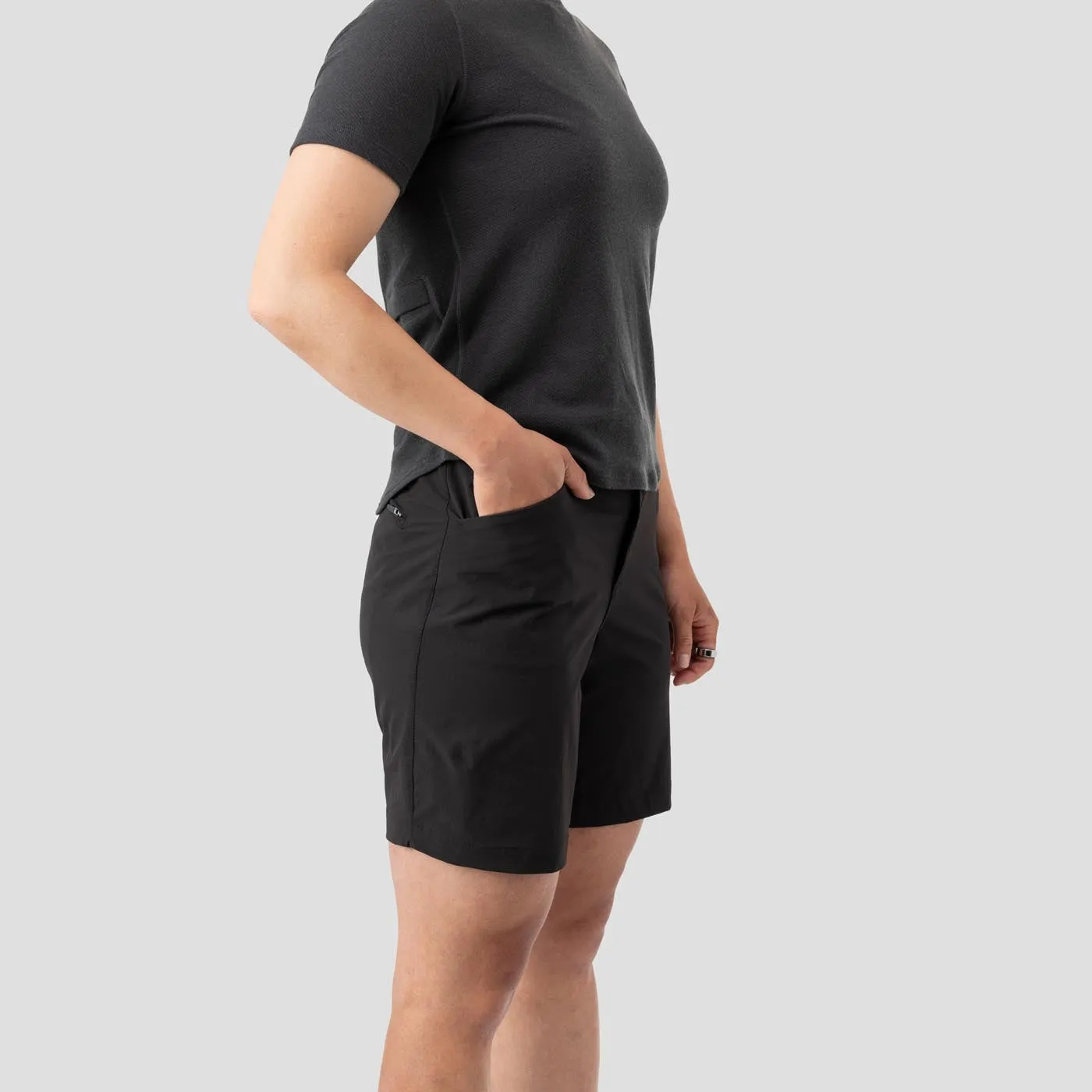 Women's Lightweight Mission Short - Obsidian